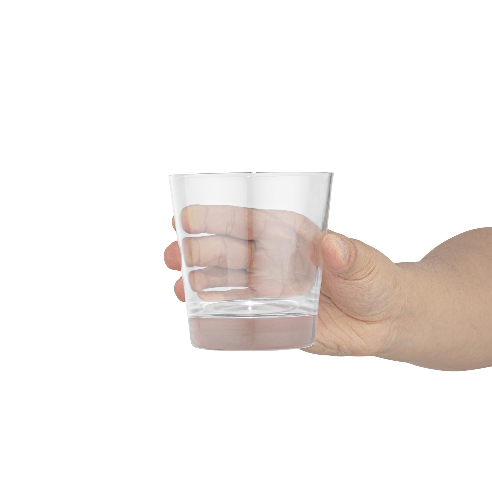 Restaurantware Moda Nude 13oz Crystal Old Fashioned Glasses Set of 12 - Heavy Base, Laser-Cut Rim, Fine-Blown Crystal Whiskey Glasses | Dishwasher-Safe Lowball Glasses for Scotch, Bourbon & Cocktails | Perfect for Home Bars, Dinner Parties & Gifts