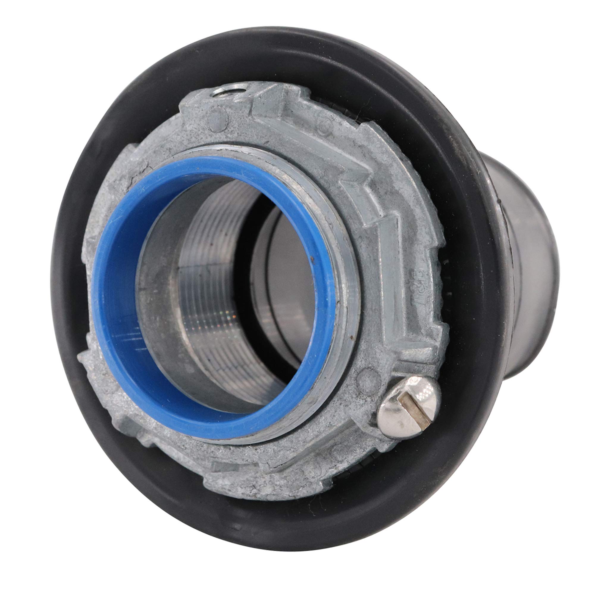 Thomas & Betts STG5-G Ocal PVC Coated Zinc Grounded Hub Connector, 1-1/2