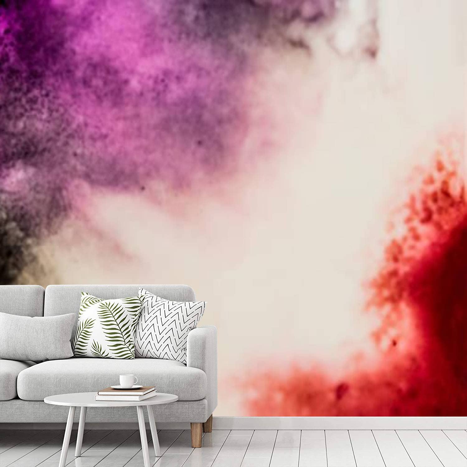 Self-Adhesive Removable Wallpaper - Red Cross Pattern Peel & Stick Contact Paper for Home, Bedroom & Living Room Decor | Easy DIY Wall Mural for Renters & Homeowners