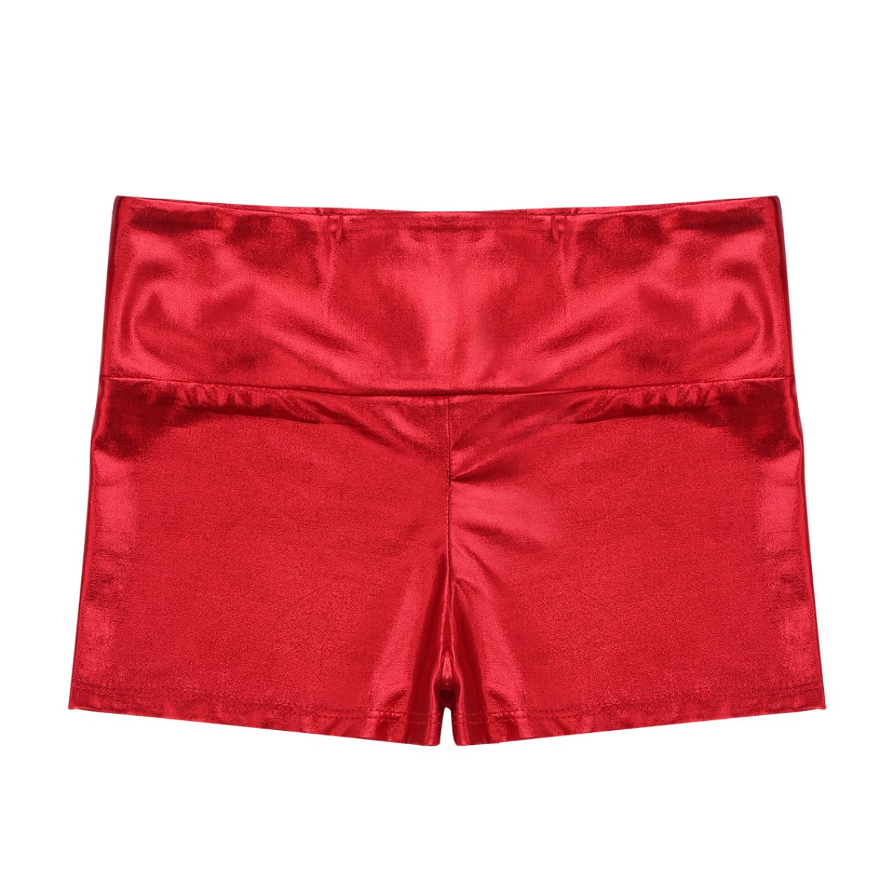 Girls' Metallic Spandex Ballet Dance Shorts - Cheerleading & Gymnastics Leotard for Kids - Perfect for Dance Class, Tumbling Practice & Athletic Performance