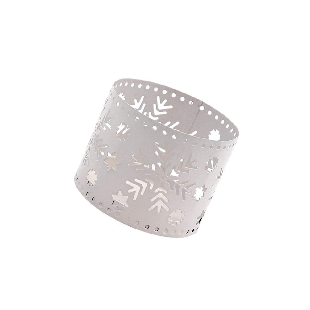 TENDYCOCO Christmas Snowflake Candle Holder - Iron Votive Tealight Stand for Holiday Centerpiece, Wedding & Party Table Decor (Colorful) - Perfect for Christmas, Winter Weddings & Festive Home Decor