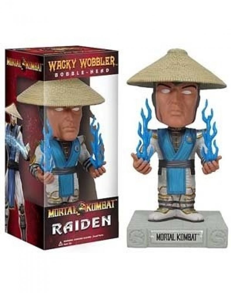 Funko Mortal Kombat Raiden Wacky Wobbler Bobble Head Collectible Figure - Perfect for Gaming Room Decor, Pop Culture Gifts & Action Figure Collections