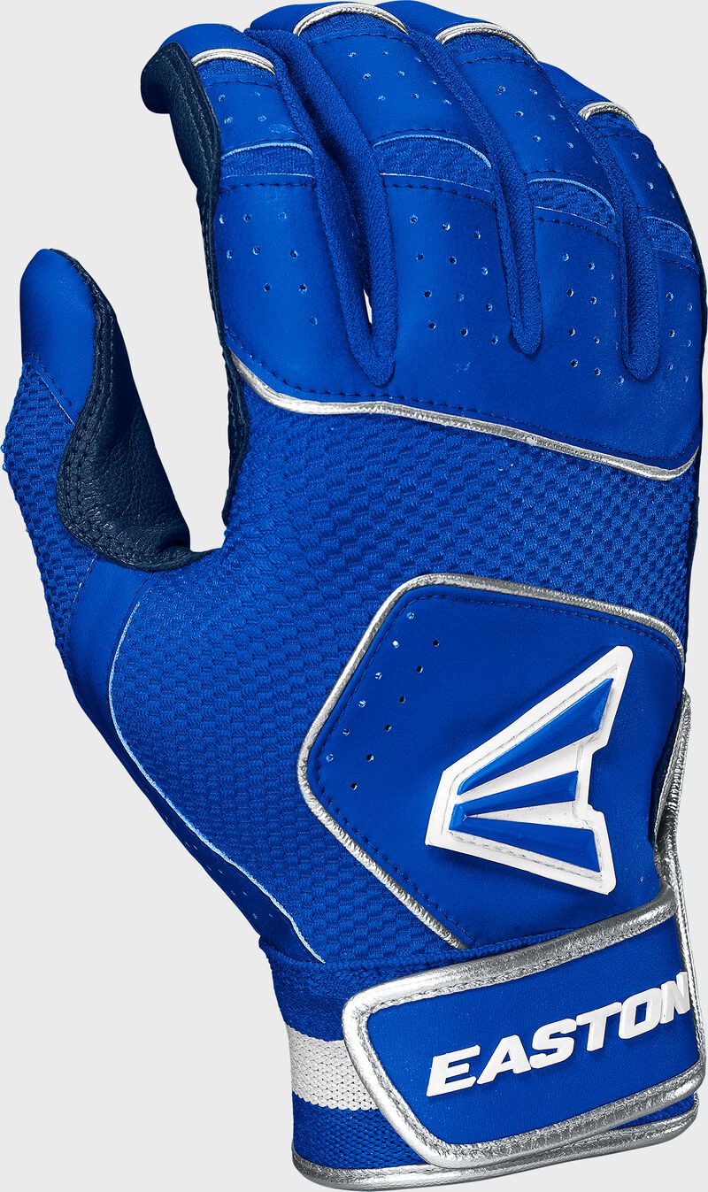 Easton Youth Walk Off NX Batting Gloves - Royal/Royal XL - Perfect for Baseball Practice & Games