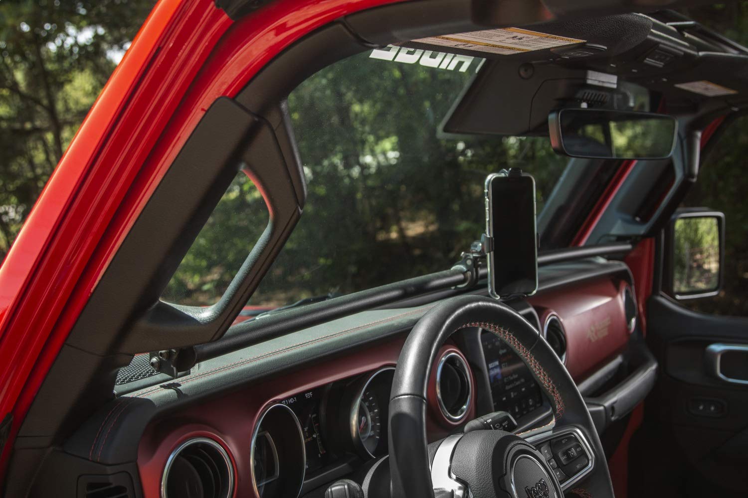 Rugged Ridge Dash Bar for Jeep Wrangler JL & Gladiator JT (2018-2025) | Heavy-Duty Grab Handle & Accessory Mount | Fits 2018-2025 Wrangler JL & 2020-2025 Gladiator JT | Perfect for Off-Roading & Adventure Gear Organization