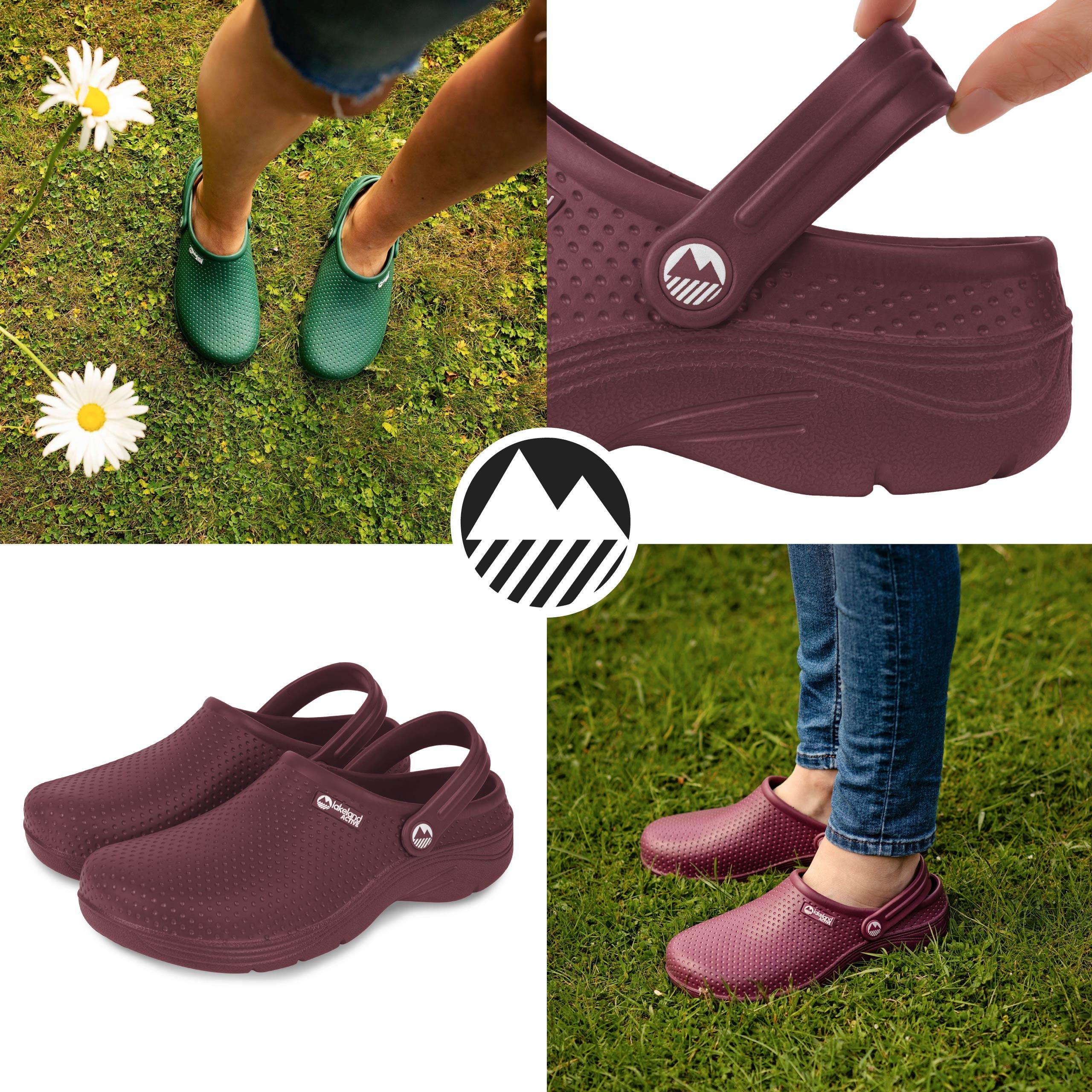 Women's Classic Garden Clogs - Comfortable Slip-Resistant Rubber Clogs for Gardening, Yard Work & Outdoor Activities