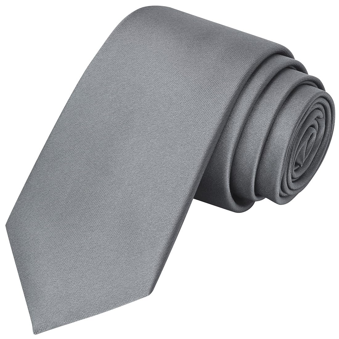 KissTies Boys Satin Necktie for Teens - Formal Neckwear with Gift Box - Perfect for School Dances, Weddings & Special Occasions