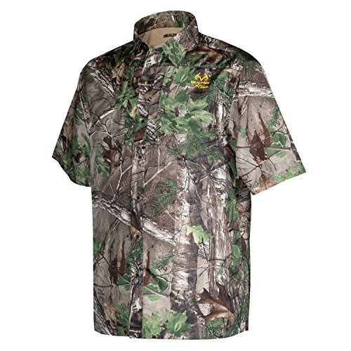 Realtree Men's River Guide Shirt - Quick-Dry Fishing & Outdoor Shirt with UPF Protection for Hiking, Camping & Water Sports