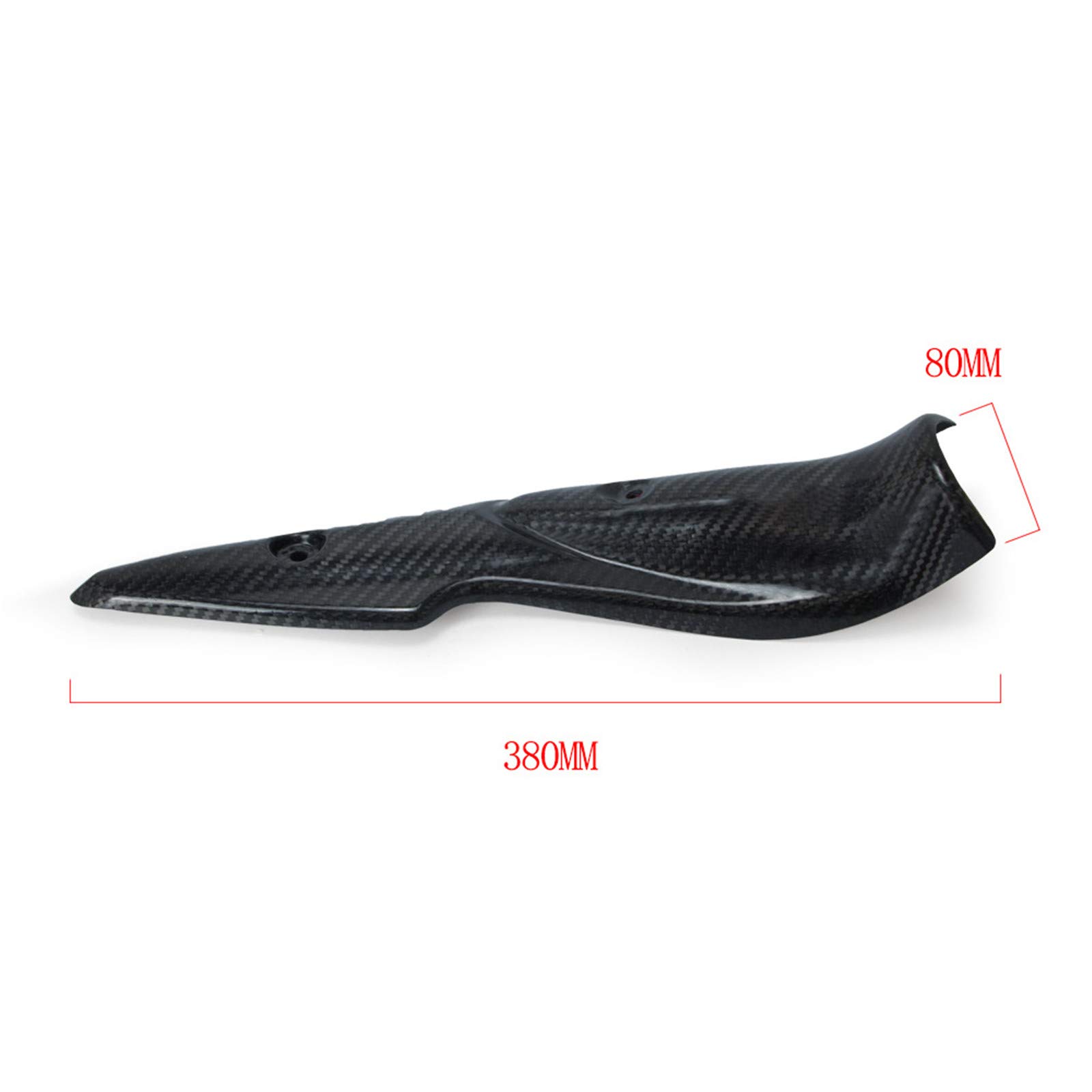 Carbon Fiber Motorcycle Exhaust Heat Shield Protector - Universal Fit for Kawasaki Z900 (2017-2020 Models) | High-Temp Insulation Cover | Perfect for Street Riding & Performance Upgrades