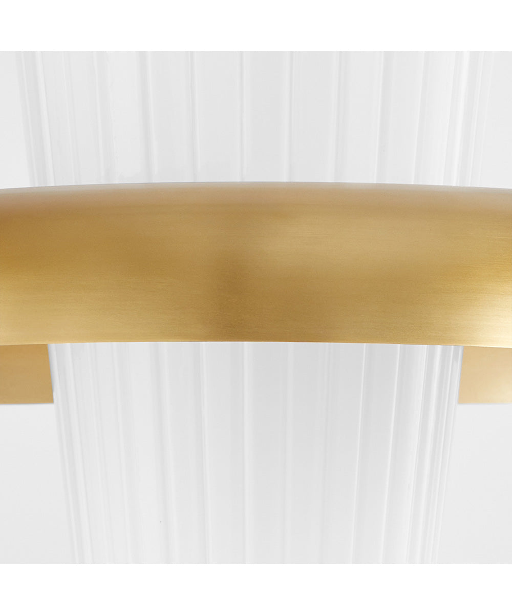 Vintage Aged Brass Single Light Pendant - Perfect for Kitchen Island, Dining Room, or Entryway Lighting