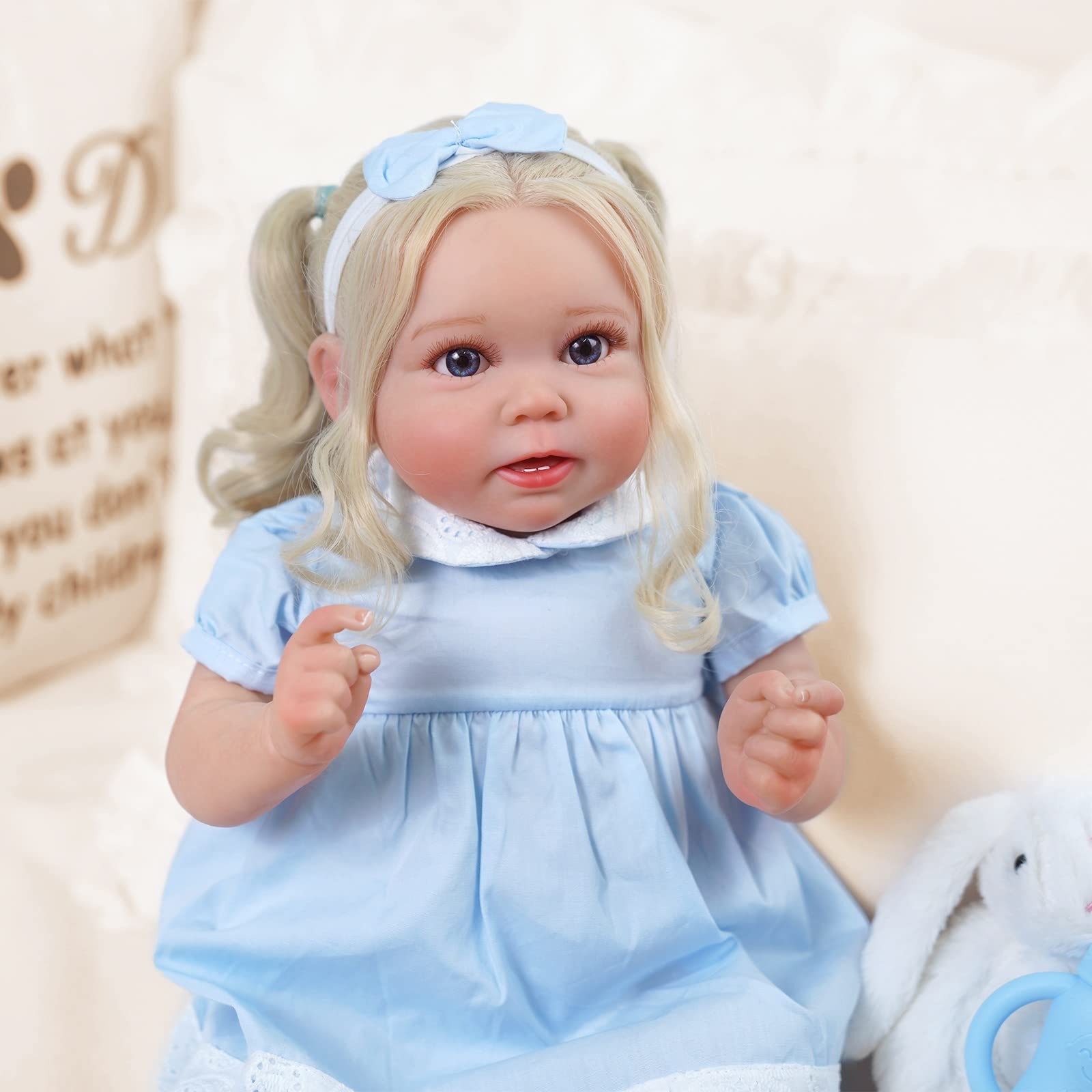 BABESIDE 20'' Lifelike Reborn Baby Doll - Realistic Soft Body Baby Girl Doll with Gift Box for Kids | Perfect for Role Play, Gift Giving & Collecting