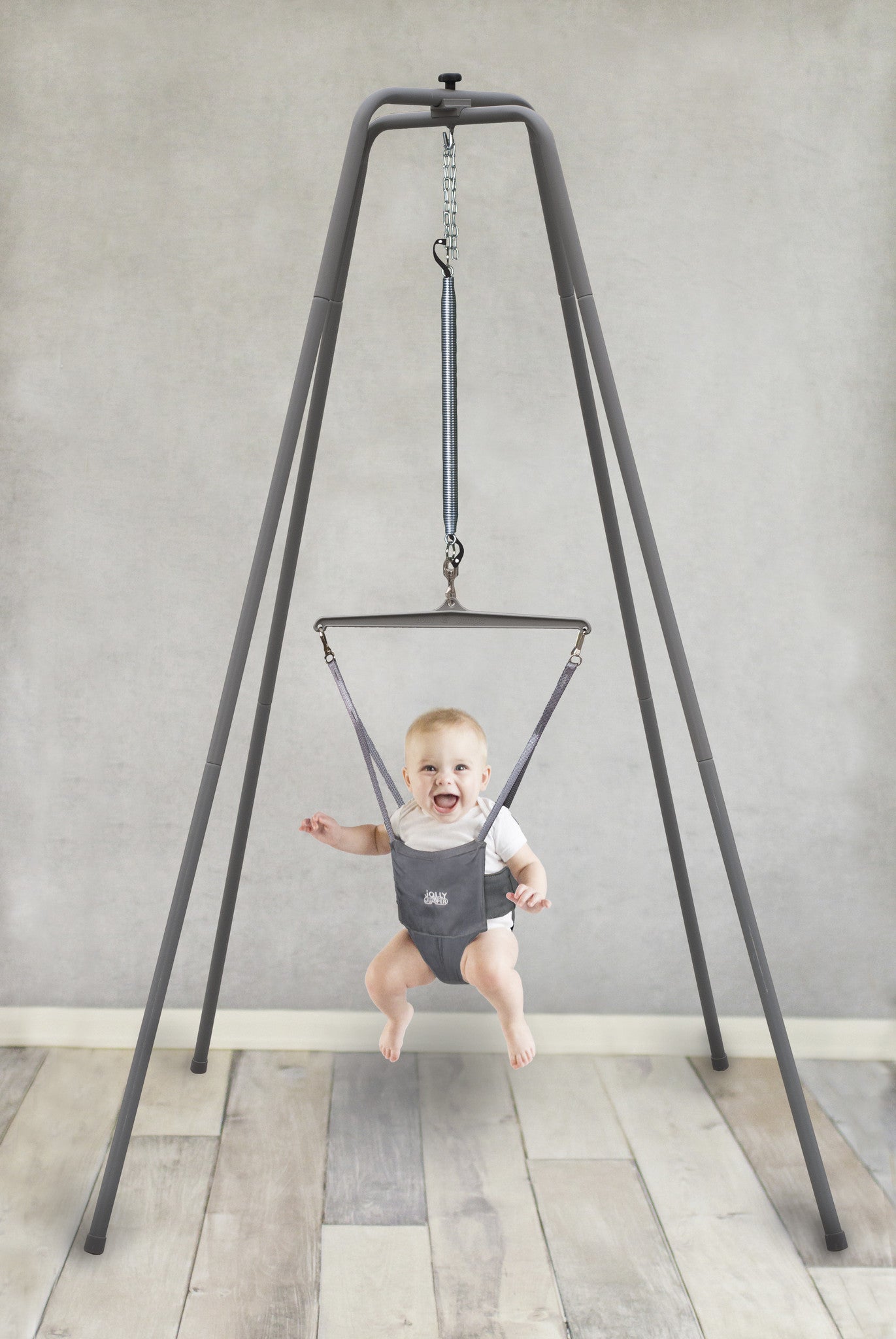 Original Jolly Jumper ELITE Baby Activity Center with Super Stand - Fun Developmental Toy for Infants 6-12 Months - Perfect for Playtime, Exercise & Motor Skills Development
