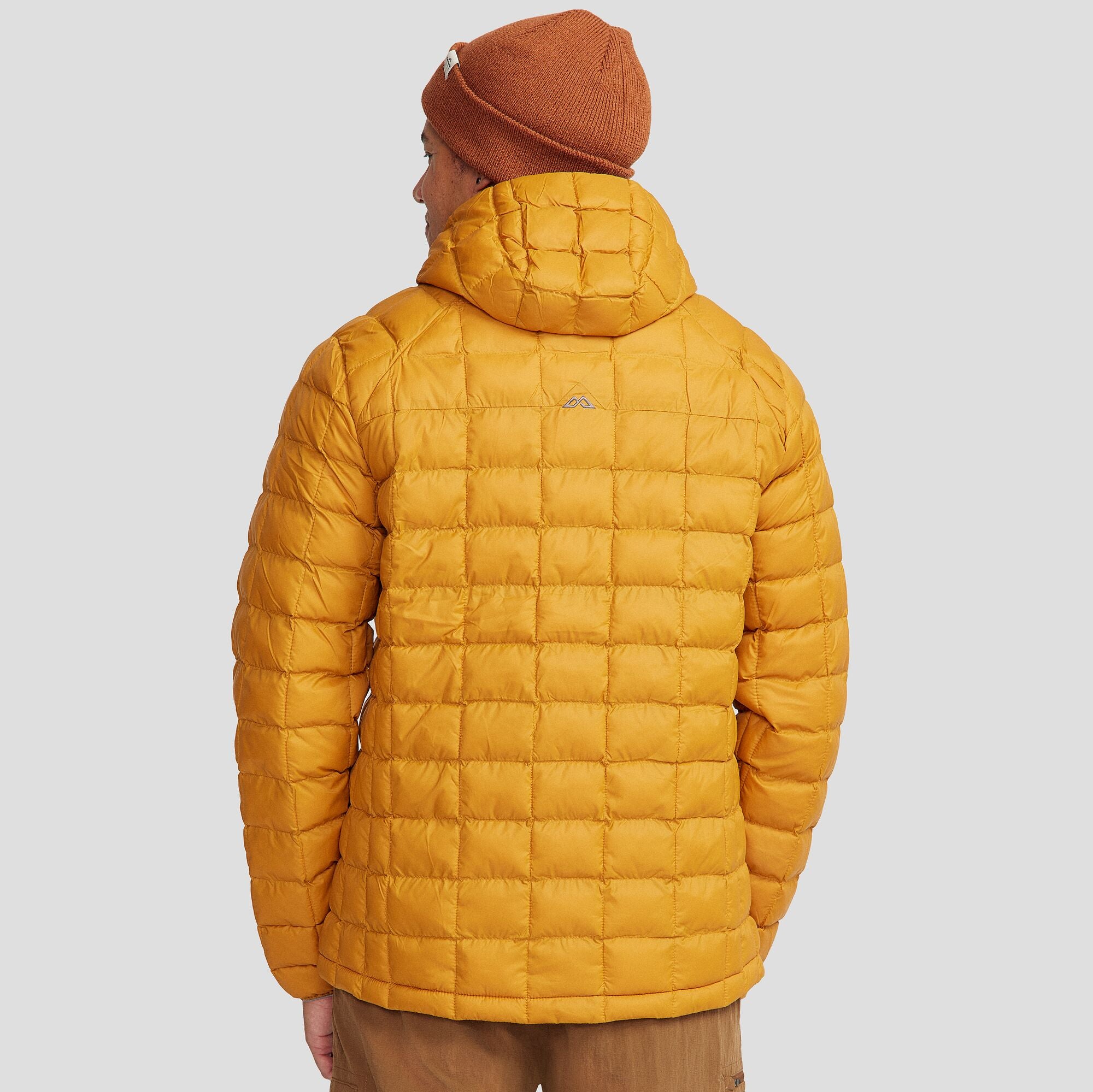 Men's Heli Insulated Hooded Jacket - Waterproof Winter Coat for Outdoor Activities | Golden Oak | Perfect for Hiking, Skiing & Cold Weather Adventures
