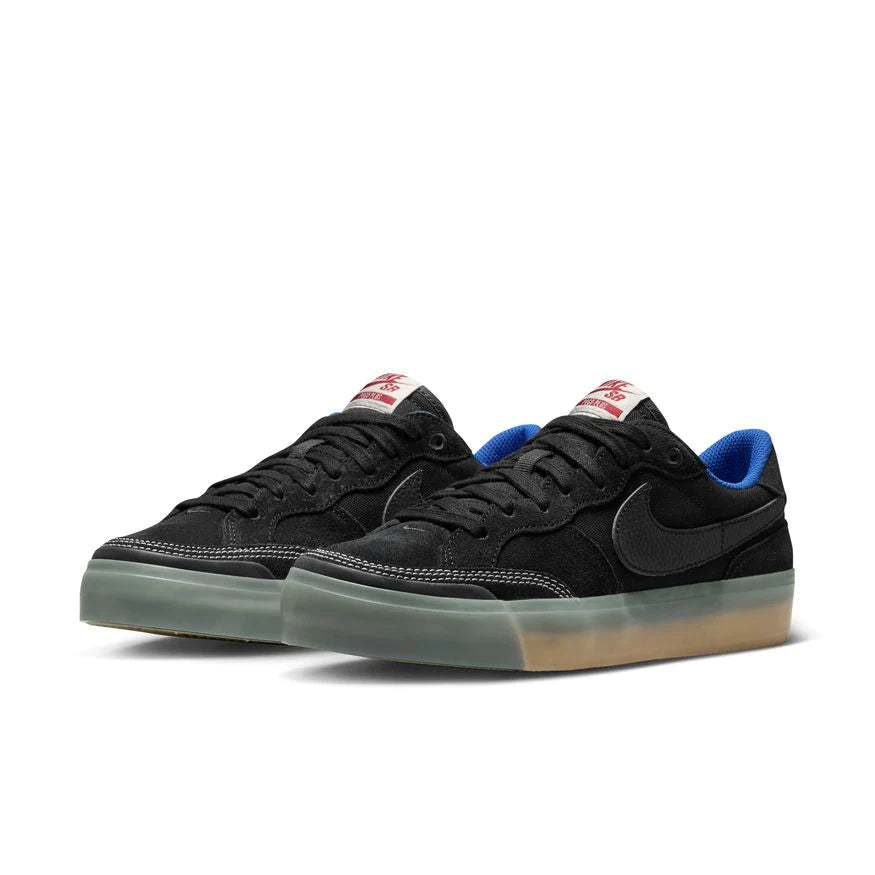 Nike SB Zoom Pogo Plus PRM Skateboarding Shoes - Black/Black Hyper Royal - Premium Comfort for Street & Park Skateboarding