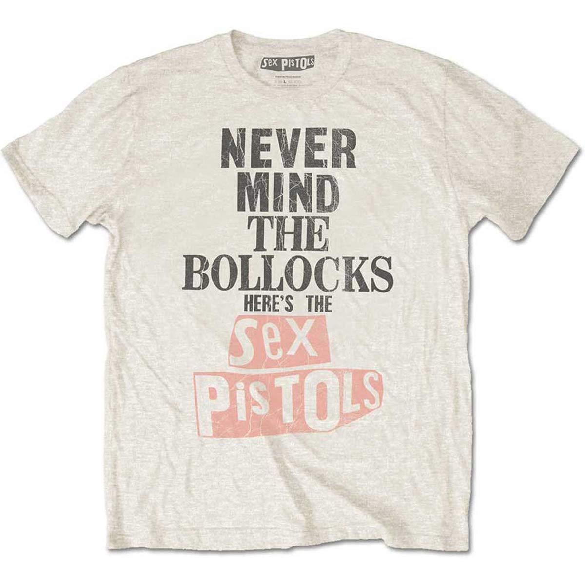 Sex Pistols Never Mind The Bollocks T-Shirt - Official Band Logo Unisex Tee (Size XL) - Punk Rock Merch for Concerts & Casual Wear