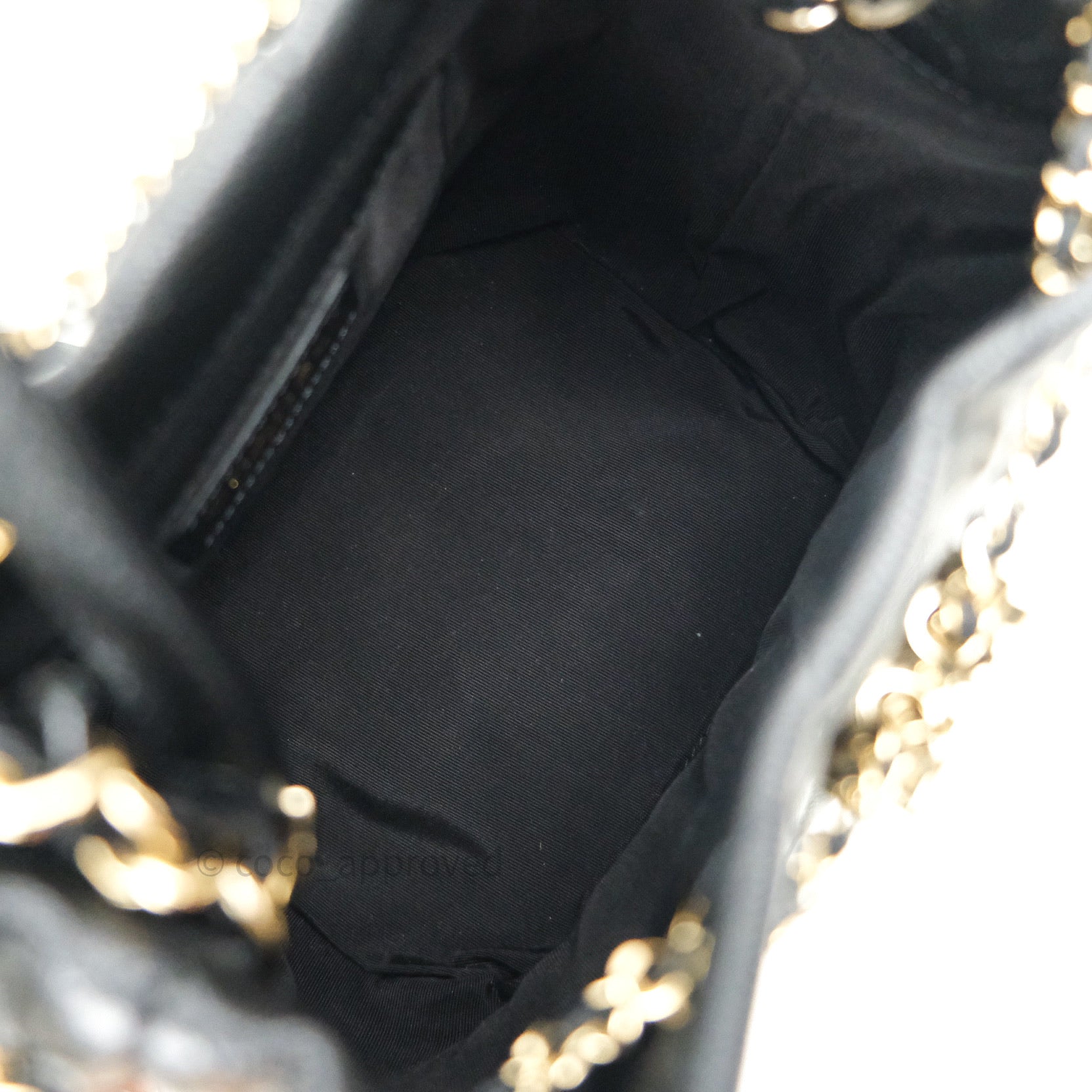 Chanel Caviar Quilted Rolled Up Bucket Drawstring Bag Black Gold Hardware - Luxury Designer Handbag for Women, Perfect for Parties, Travel & Everyday Use