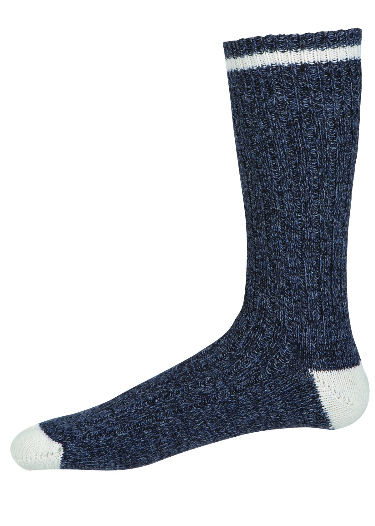 MEGAComfort MCISKDL Industrial MEGASock - Heavy Duty Work Socks for Men & Women (2-Pack, Denim/Grey) - Perfect for Construction, Warehouse & Outdoor Jobs