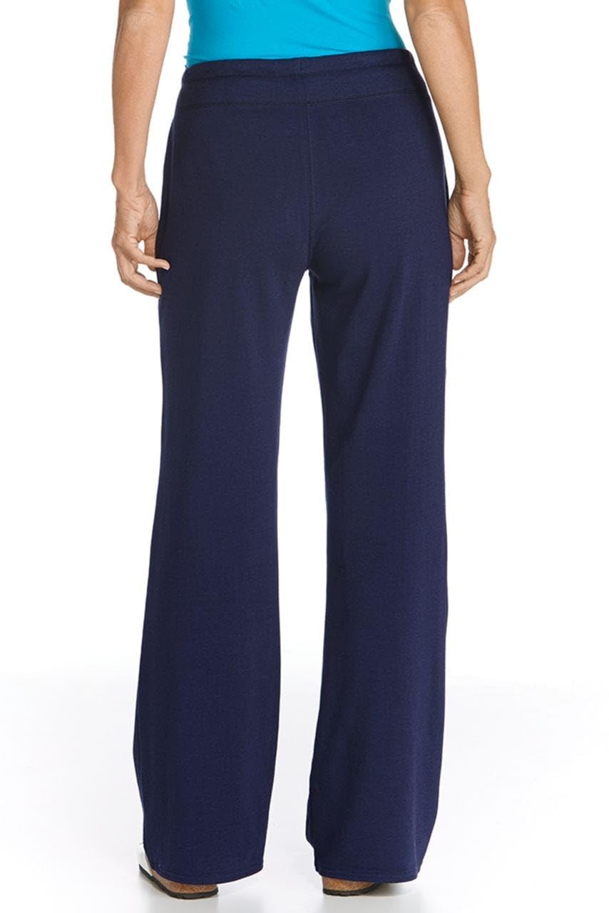 Coolibar UPF 50+ Women's Windley Beach Pants - Sun Protective Swim Cover Up, Lightweight Quick-Dry Travel Pants for Swimming, Surfing & Summer Vacations
