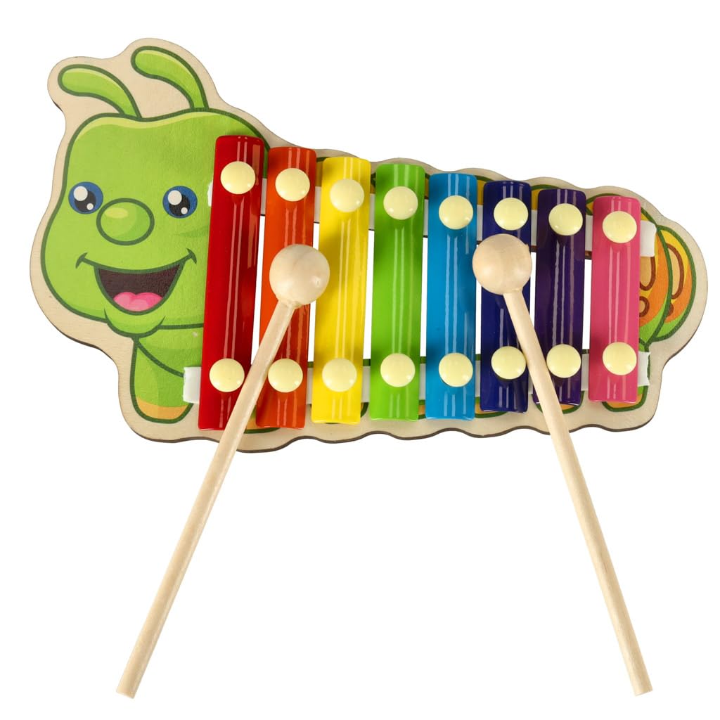 Colorful Wooden Xylophone Toy for Kids Ages 1-3 | Musical Instrument for Toddlers | Early Learning Music Toy | Perfect Gift for Baby & Toddler | Great for Playtime, Birthday Gifts & Early Childhood Development
