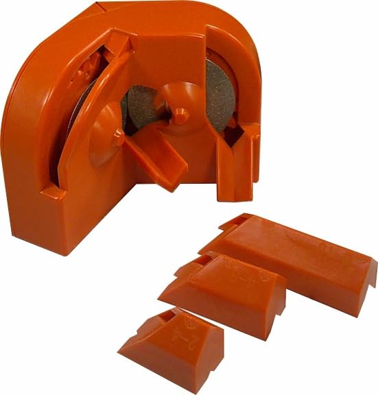 Diamond Drill Bit Sharpener - Portable Multipurpose Drill Grinder Tool for Sharpening & Polishing Wheels (Orange) | Perfect for DIY Projects, Woodworking & Metalworking