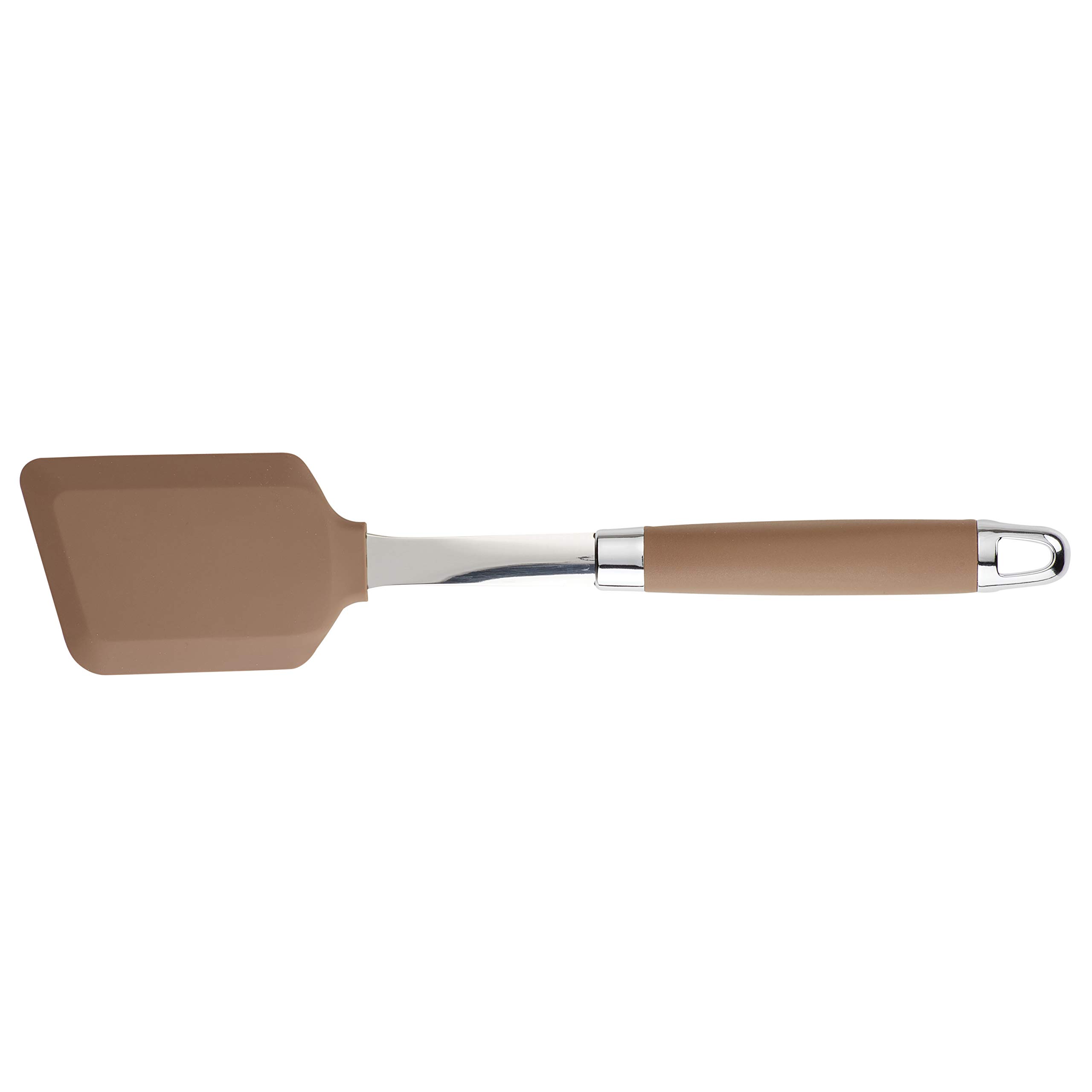 Anolon SureGrip Nonstick Silicone Spatula and Spoonula Set - 2 Piece Bronze Cooking Utensils for Baking, Flipping Pancakes & Stirring Sauces