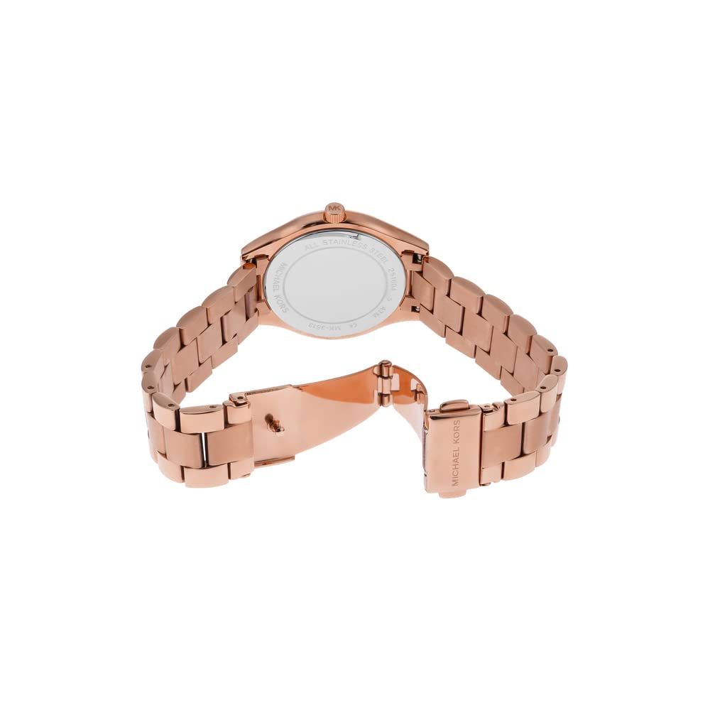 Michael Kors Slim Runway Women's Watch - Stainless Steel Bracelet, Gold-Tone, Water Resistant, Fashion Watch for Women | Perfect for Office, Date Night & Special Occasions