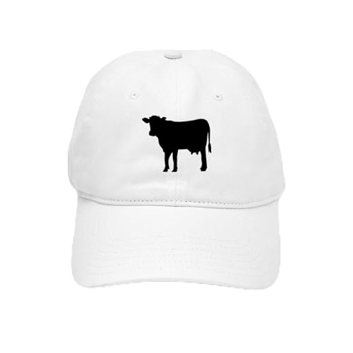 White - Black Cow Cap