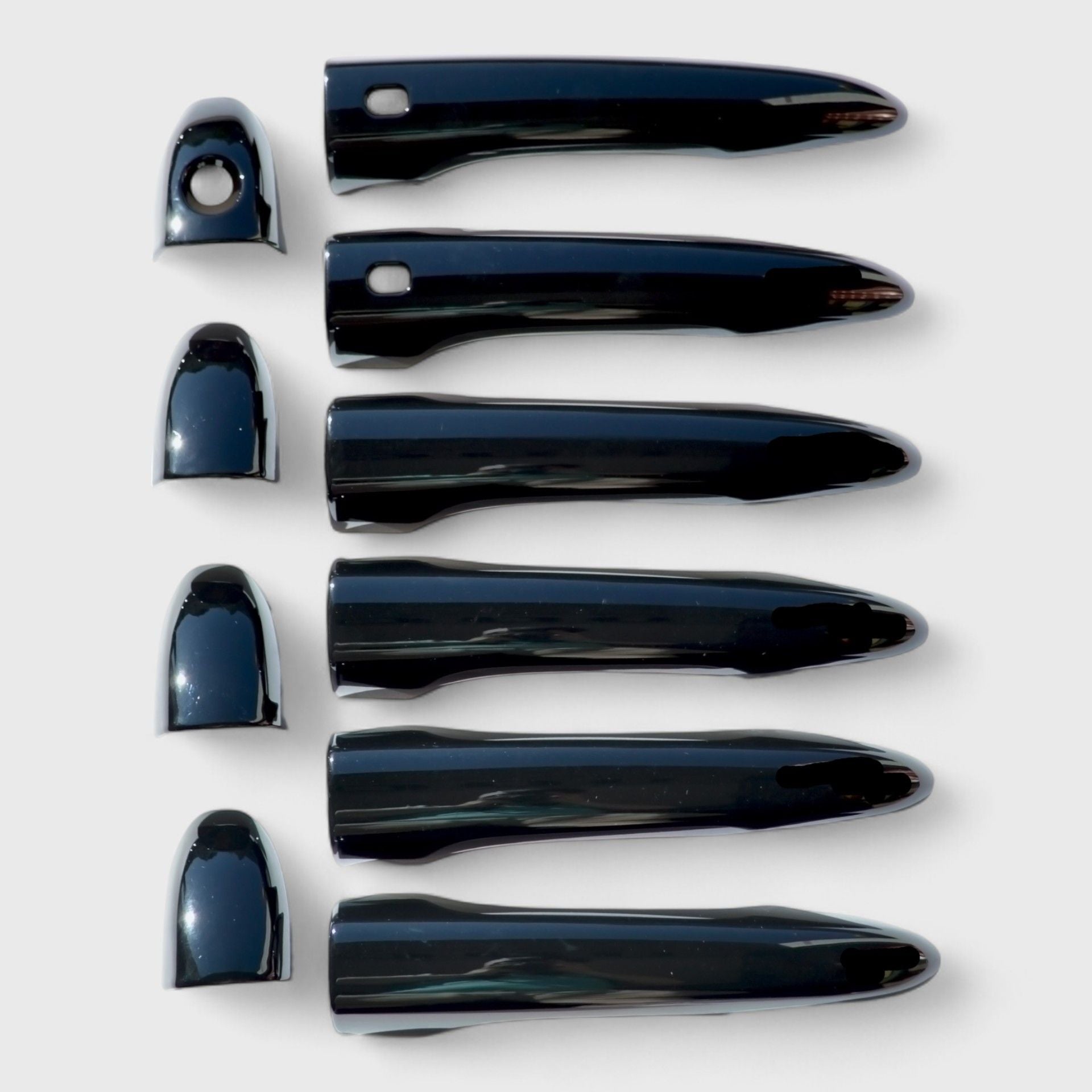 Gloss Black Chrome Delete Door Handle Cover for Cars - Compatible with Smart Key (Model DH6313BLK) | Upgrade Vehicle Exterior & Prevent Scratches