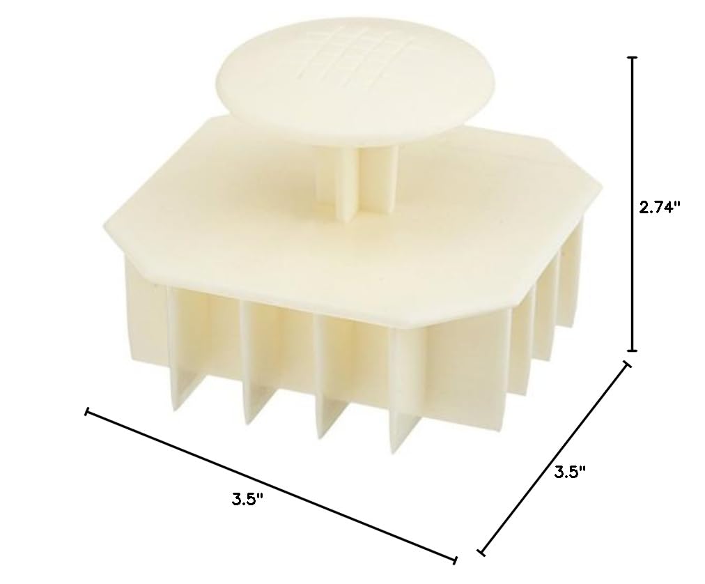 Ateco Waffle Design Stamp - Professional Waffle Maker Tool for Perfect Belgian Waffles - Ideal for Breakfast, Brunch, and Dessert Making
