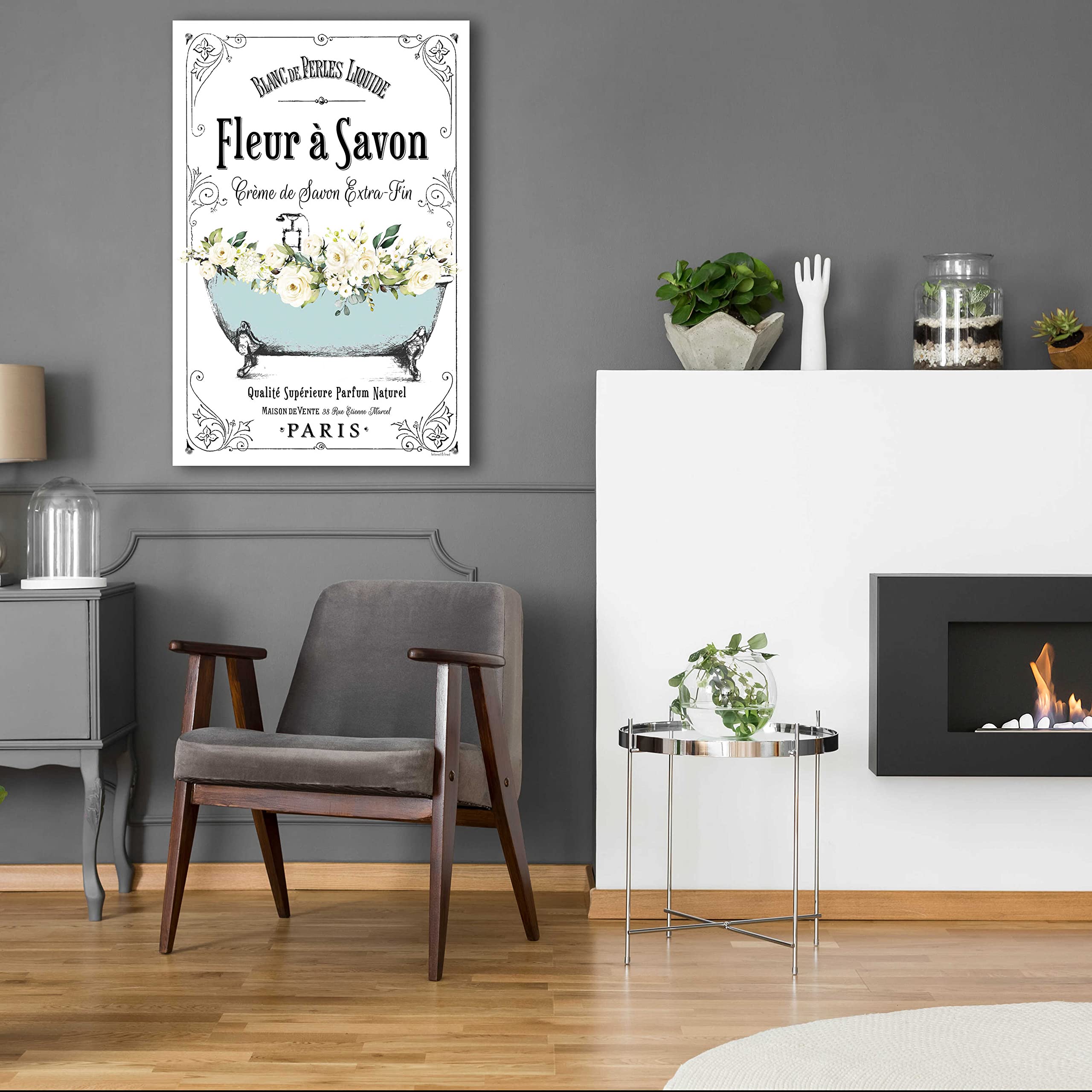 Epic Art 'French Bathroom Set I' by Lettered & Lined - 24