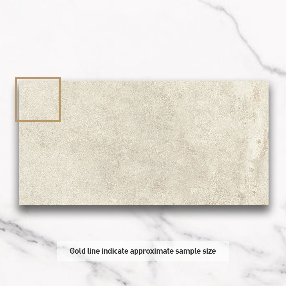 Evolene White 600x1200mm Outdoor Concrete Look Porcelain Tile - Durable & Weatherproof for Patio, Pool Deck & Garden Pathways