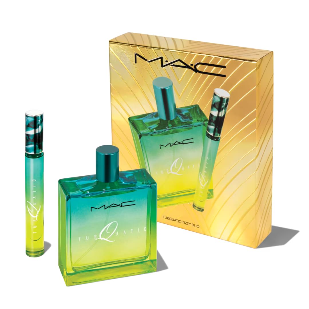 MAC Turquatic Tizzy Duo Set - 2 Piece Makeup Kit with Eyeshadow & Lip Gloss | Perfect for Everyday Wear & Special Occasions