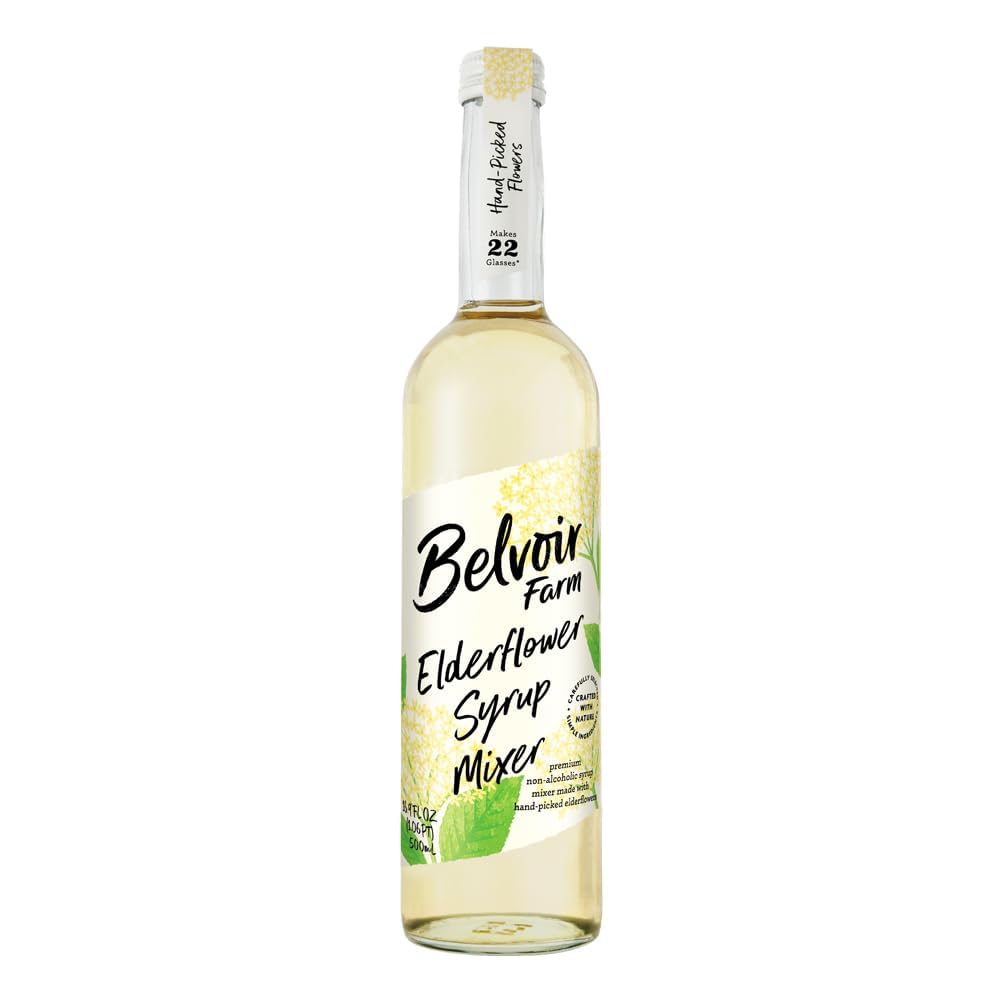 Belvoir Fruit Farm Elderflower Cordial 500ml | Premium British Elderflower Drink | Perfect for Cocktails, Mocktails & Summer Refreshments