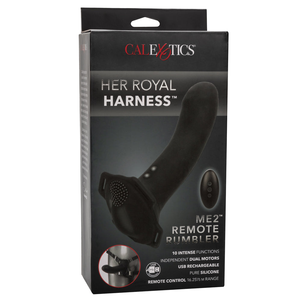 Her Royal Harness Me2 Remote Rumbler Vibrating Strap-On for Couples - Wireless Adult Toy for Lesbian, BDSM & Role Play - Enhance Intimacy in the Bedroom