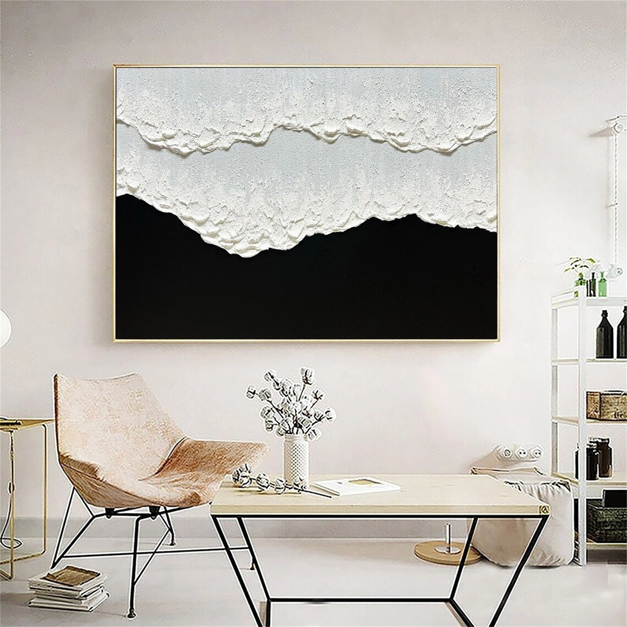 Ocean And Sky Painting #OS 096 - Stunning Seascape Wall Art for Home & Office Decor - Perfect for Living Room, Bedroom or Beach House