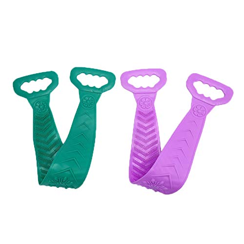 Silicone Back Scrubber - Exfoliating Shower Brush for Body Cleaning & Massage - Bath & Spa Use