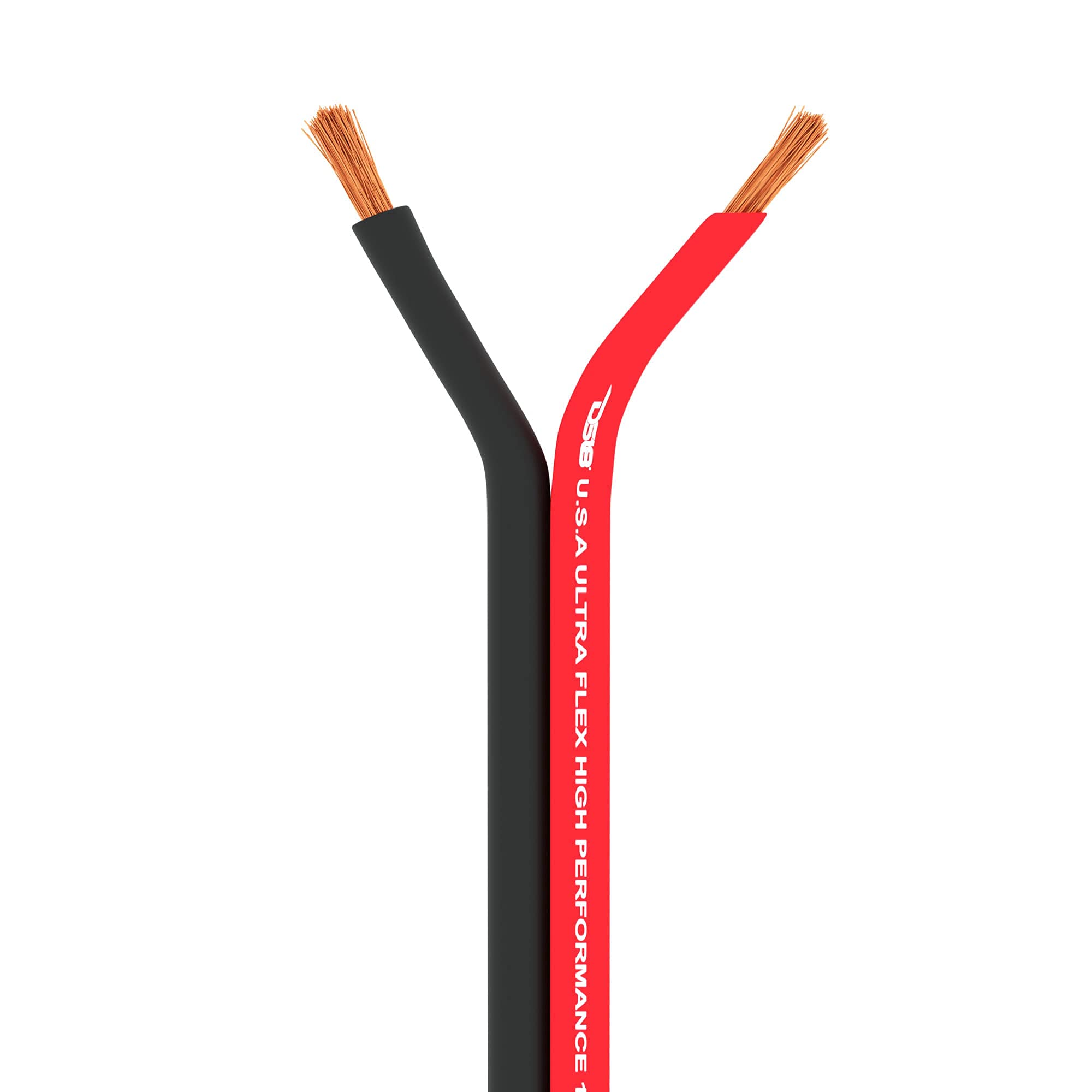 DS18 SW-16GA-100RB 16 Gauge Ultra Flexible Speaker Wire - 100 Feet Red & Black Audio Cable for Home Theater, Car Audio, and Professional Sound Systems - High-Quality Oxygen-Free Copper for Clear Sound