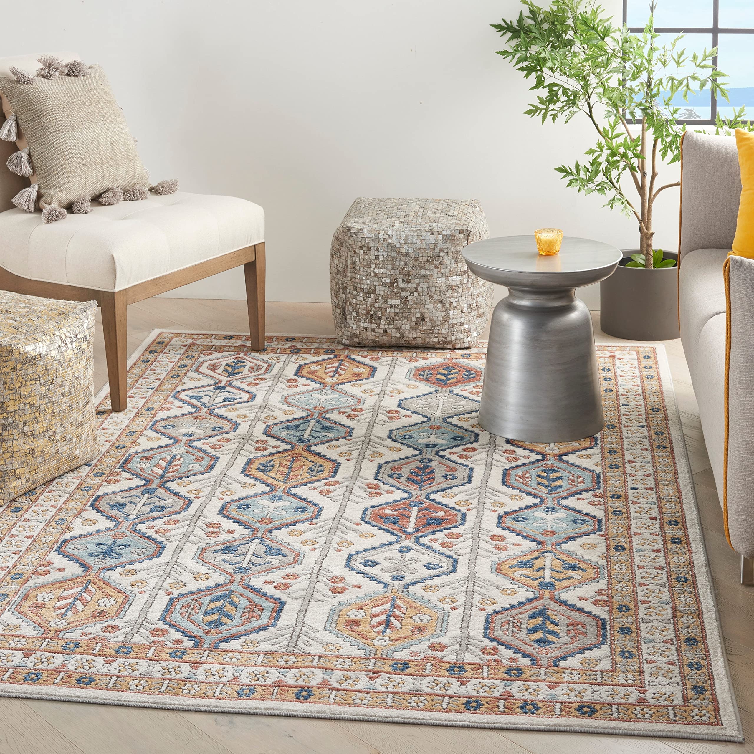 Nourison Concerto Bohemian Ivory/Multi 2'2