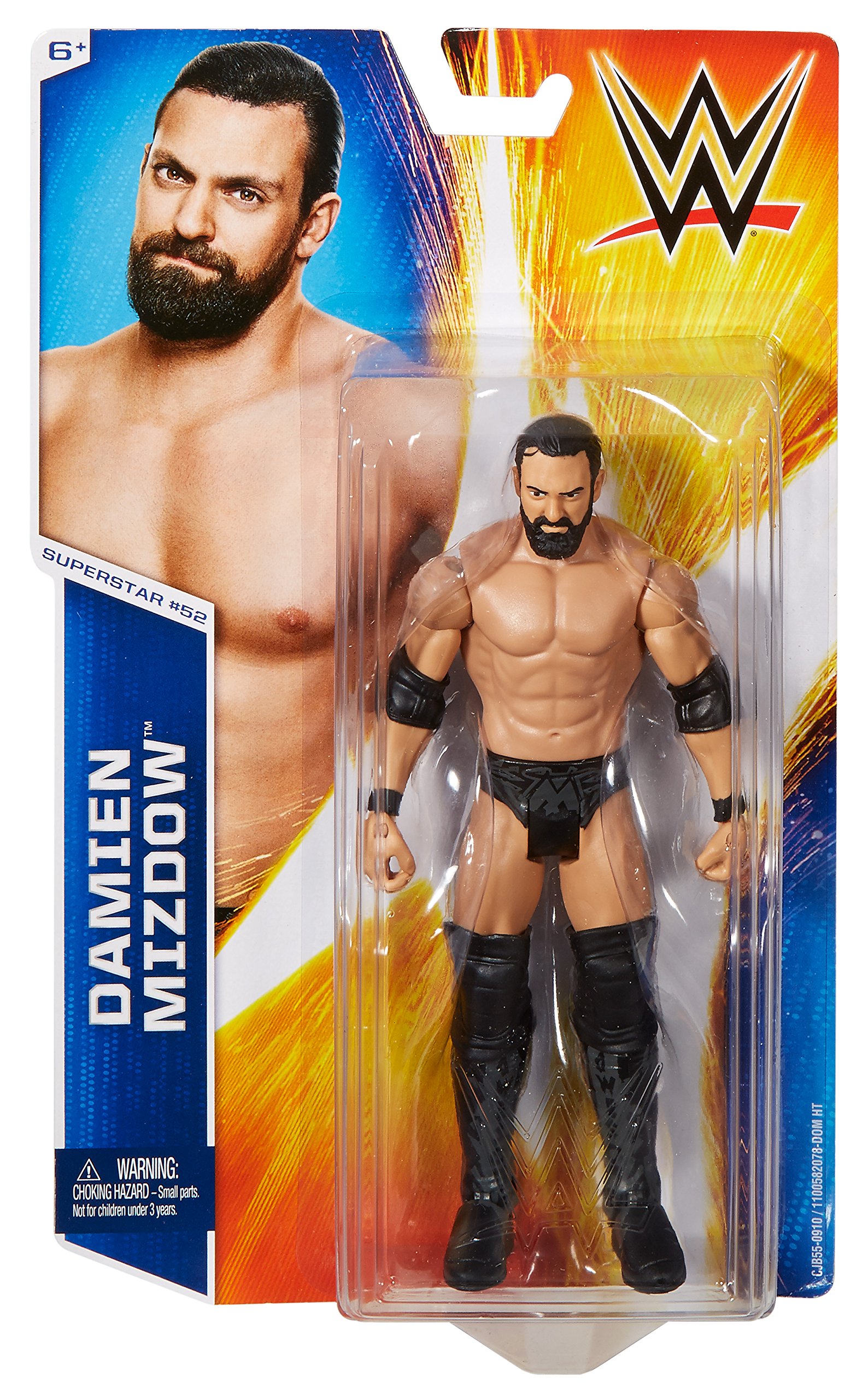 WWE Elite Series #53 Damien Mizdow Action Figure – Collectible Wrestling Toy for Kids & Fans, Perfect for Display & Play Battles