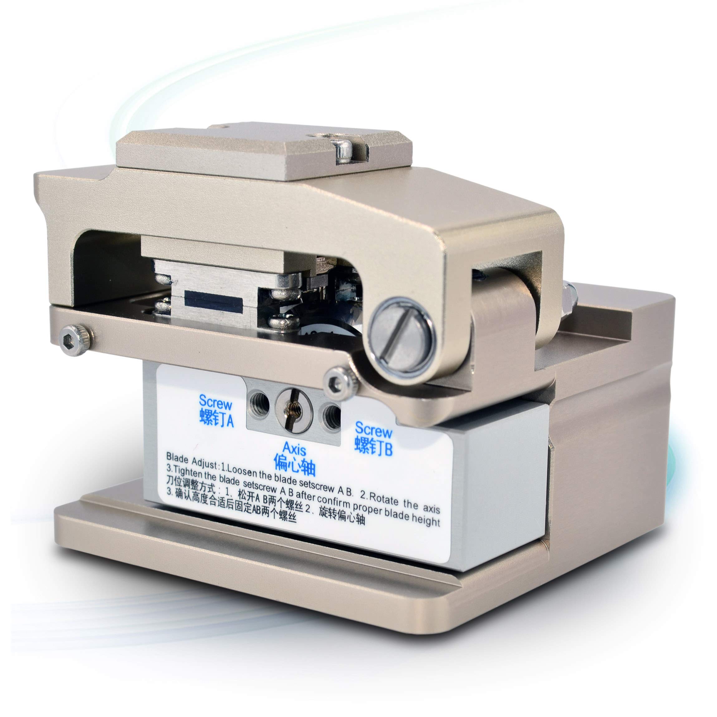 SPEEDWOLF FTTH High Precision Fiber Optic Cleaver - 16 Surface Blade for 250μm/900μm/3.0mm Fiber Cables - Includes 4-in-1 Holder & Scrap Collector - 38,000+ Cleaves - Perfect for Indoor Fiber Splicing & Network Installation