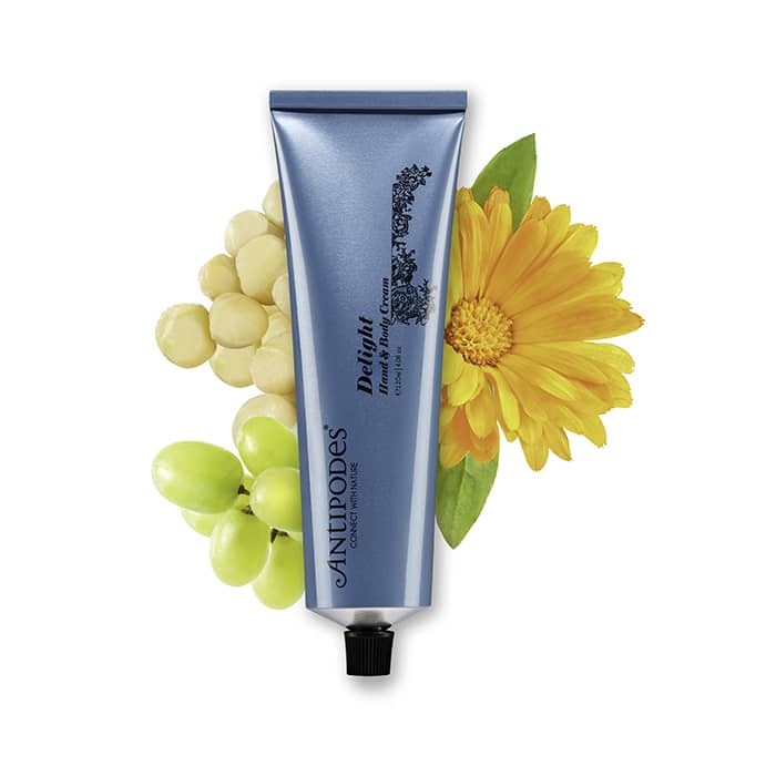 Antipodes Delight Hand & Body Cream - Organic Moisturizing Lotion for Dry Skin - Perfect for Daily Hydration & Spa Relaxation at Home
