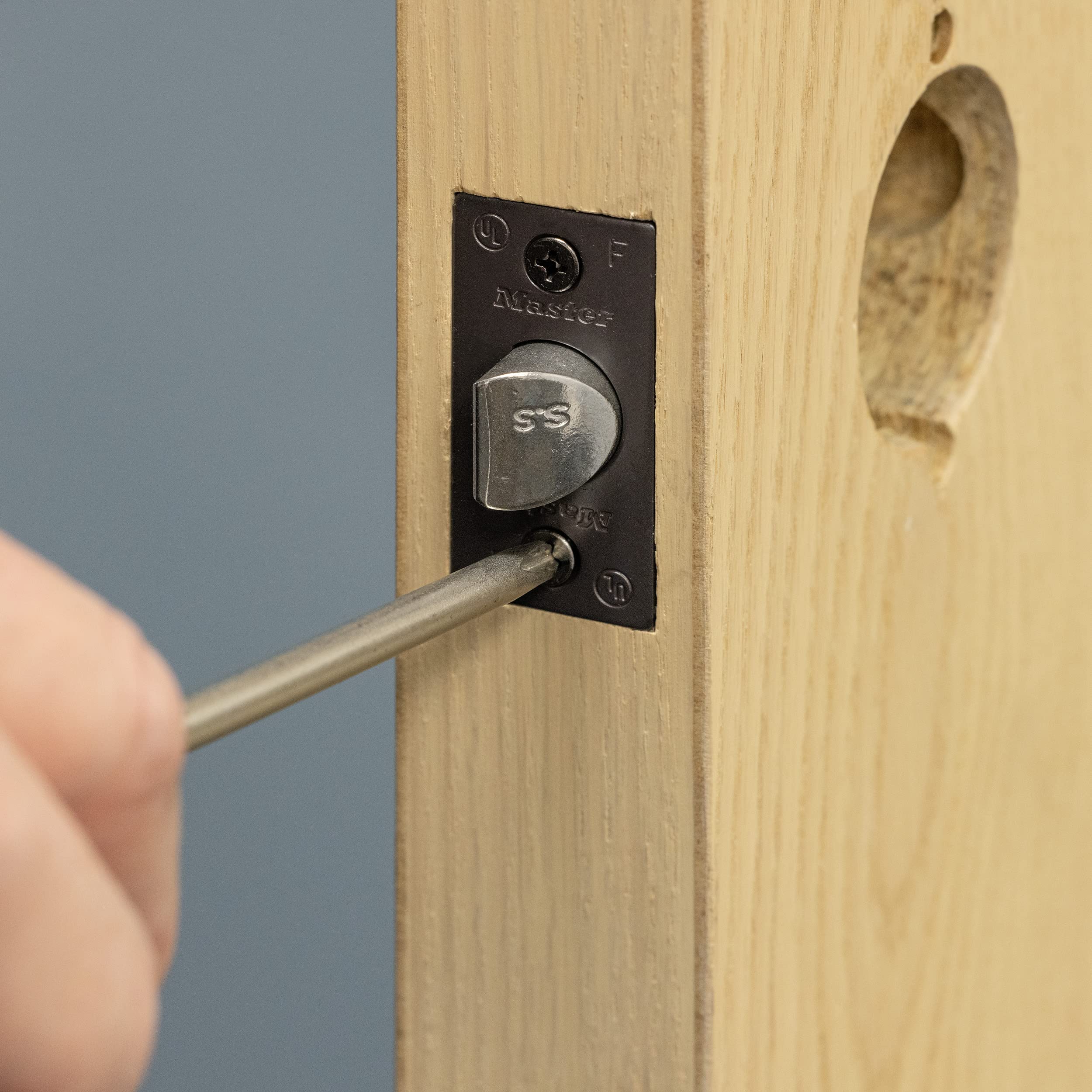 Master Lock SLCHCR10B Heavy Duty Grade 2 Commercial Classroom Door Lock - Lever Style with Bump Stop Technology, Oil Rubbed Bronze Finish - Ideal for Schools, Offices & High-Traffic Areas