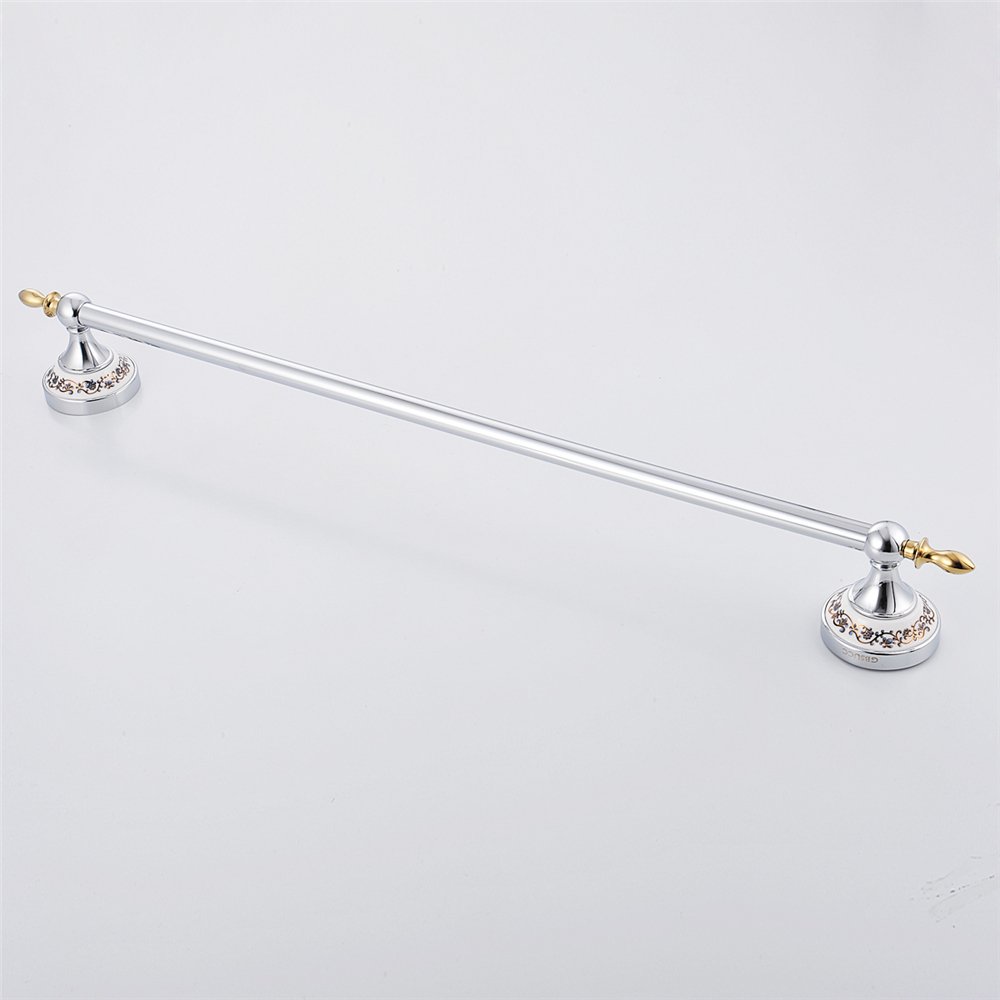 Stainless Steel Towel Bar Rack - Bathroom Shelf for DIY & Home Decor