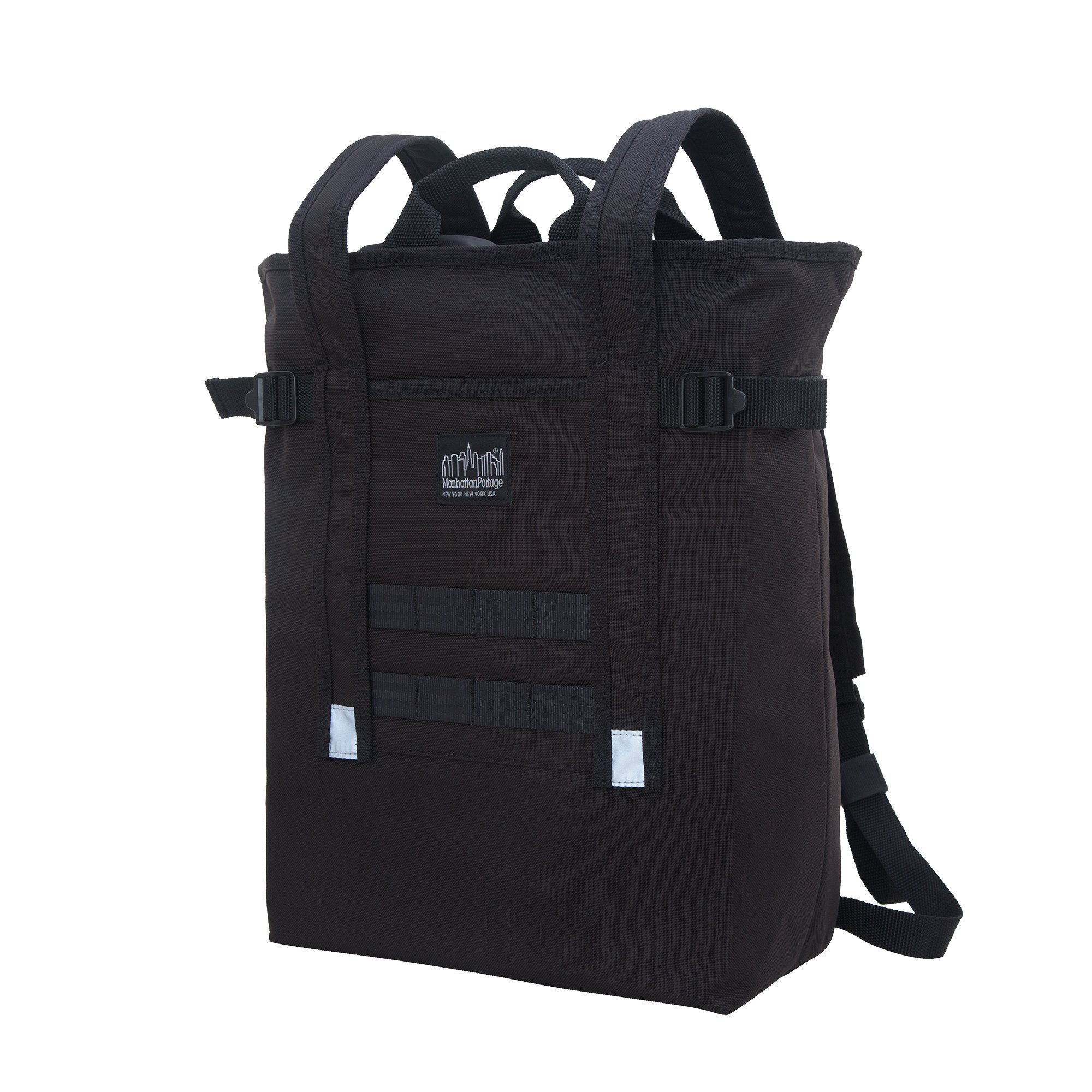 Manhattan Portage Chrystie Backpack - Water Resistant Laptop Backpack with Adjustable Straps & 1000D Cordura Fabric - Perfect for Work, School & Travel (Black)