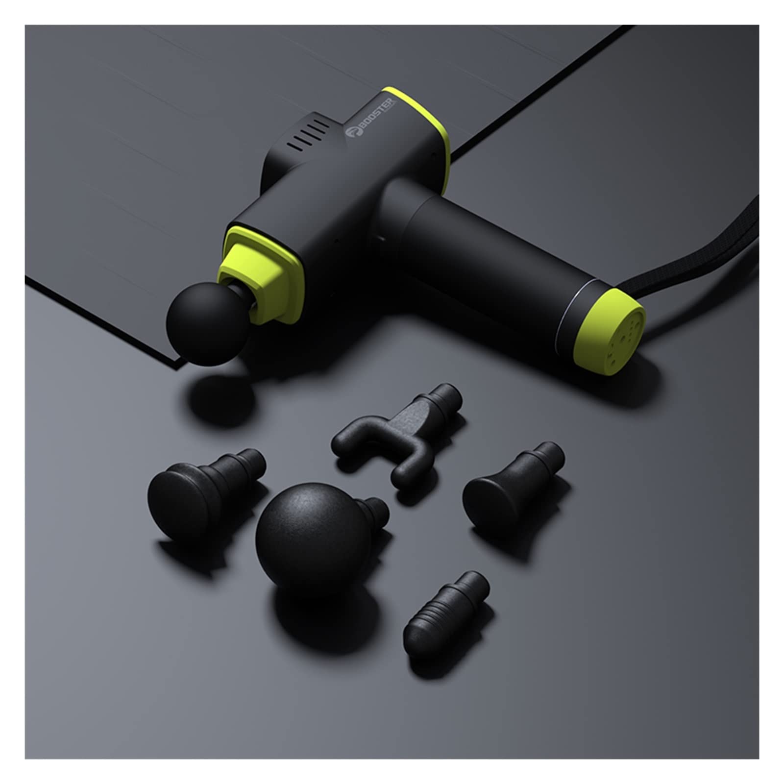 Professional High Power Deep Tissue Massage Gun - 3200 RPM Percussion Therapy for Muscle Recovery, Pain Relief & Fitness - Black & Green (US Plug) - Perfect for Athletes, Gym Workouts & Post-Exercise Recovery