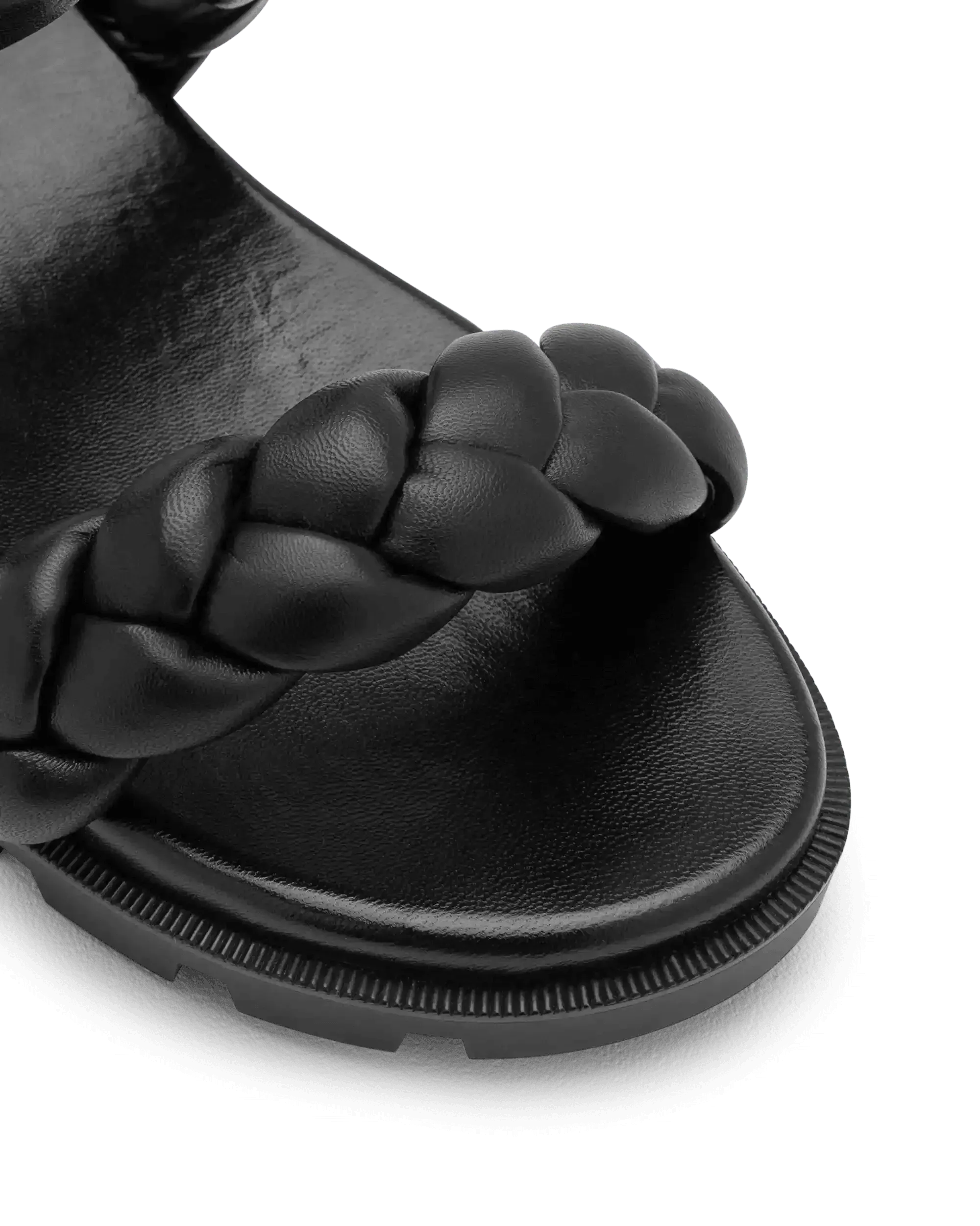 Just Brio Braided Lug Flats - Women's Comfortable Slip-On Loafers for Casual & Office Wear | Non-Slip Sole, Lightweight & Stylish