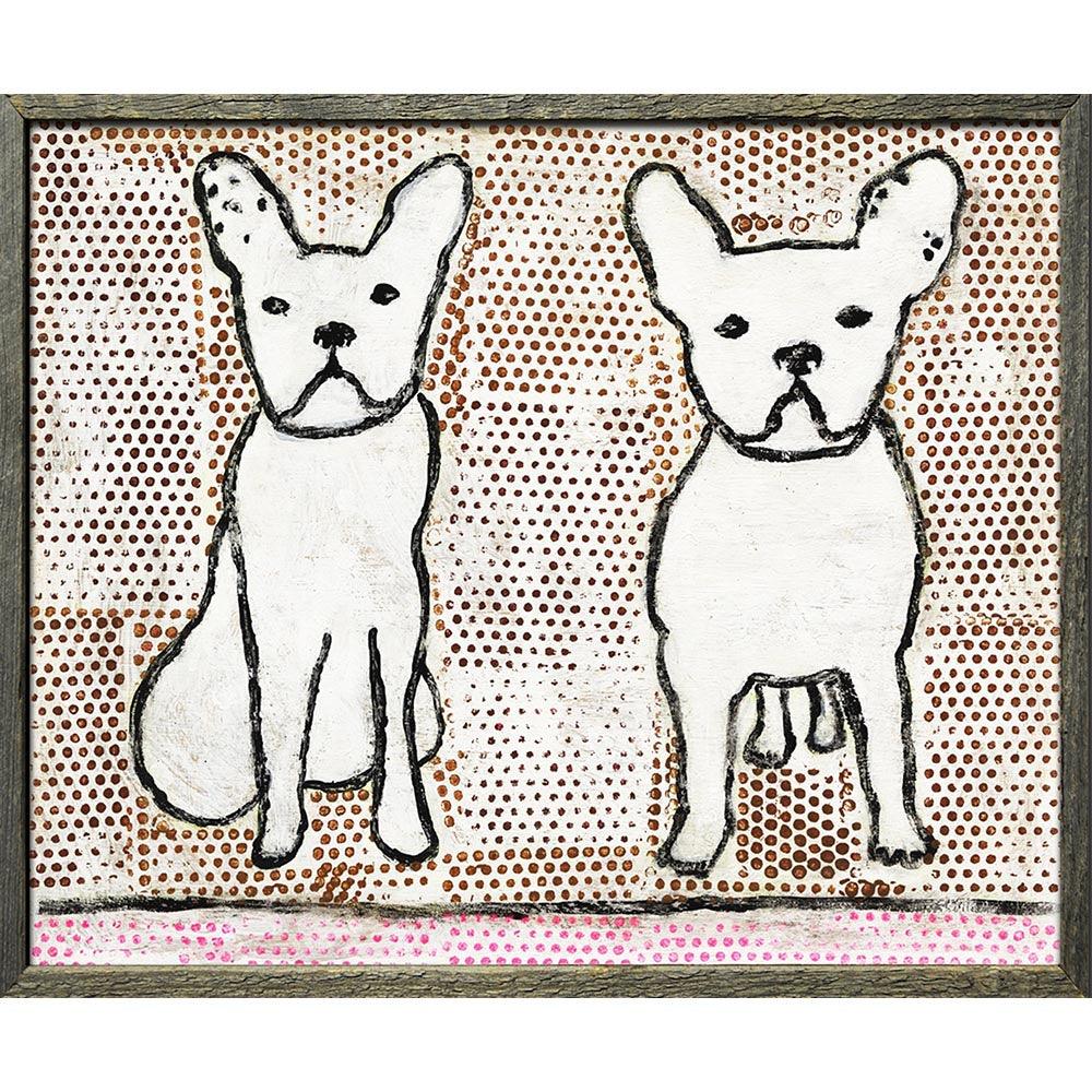 Double Trouble Art Print - Modern Abstract Wall Decor for Living Room, Bedroom & Office | Unique Home & Gift Idea