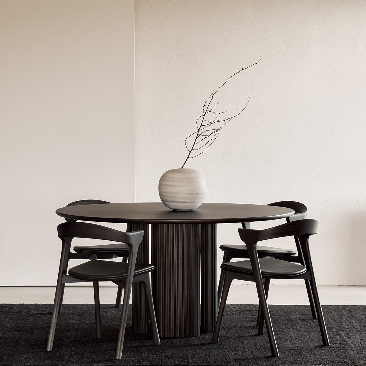 Modern Bok Dining Chair - Solid Wood Kitchen Chairs with Cushion - Comfortable & Stylish for Dining Room, Kitchen, or Breakfast Nook