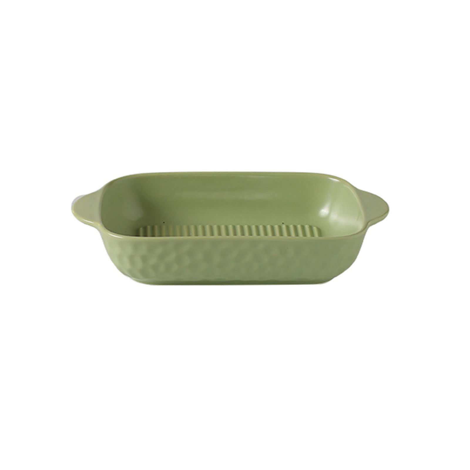 Haifle Light Green 7-inch Rectangular Ceramic Lasagna Dish for 1 Person - Oven & Microwave Safe Baking Pan for Individual Portions, Perfect for Casseroles, Pasta Bakes & Small Meals