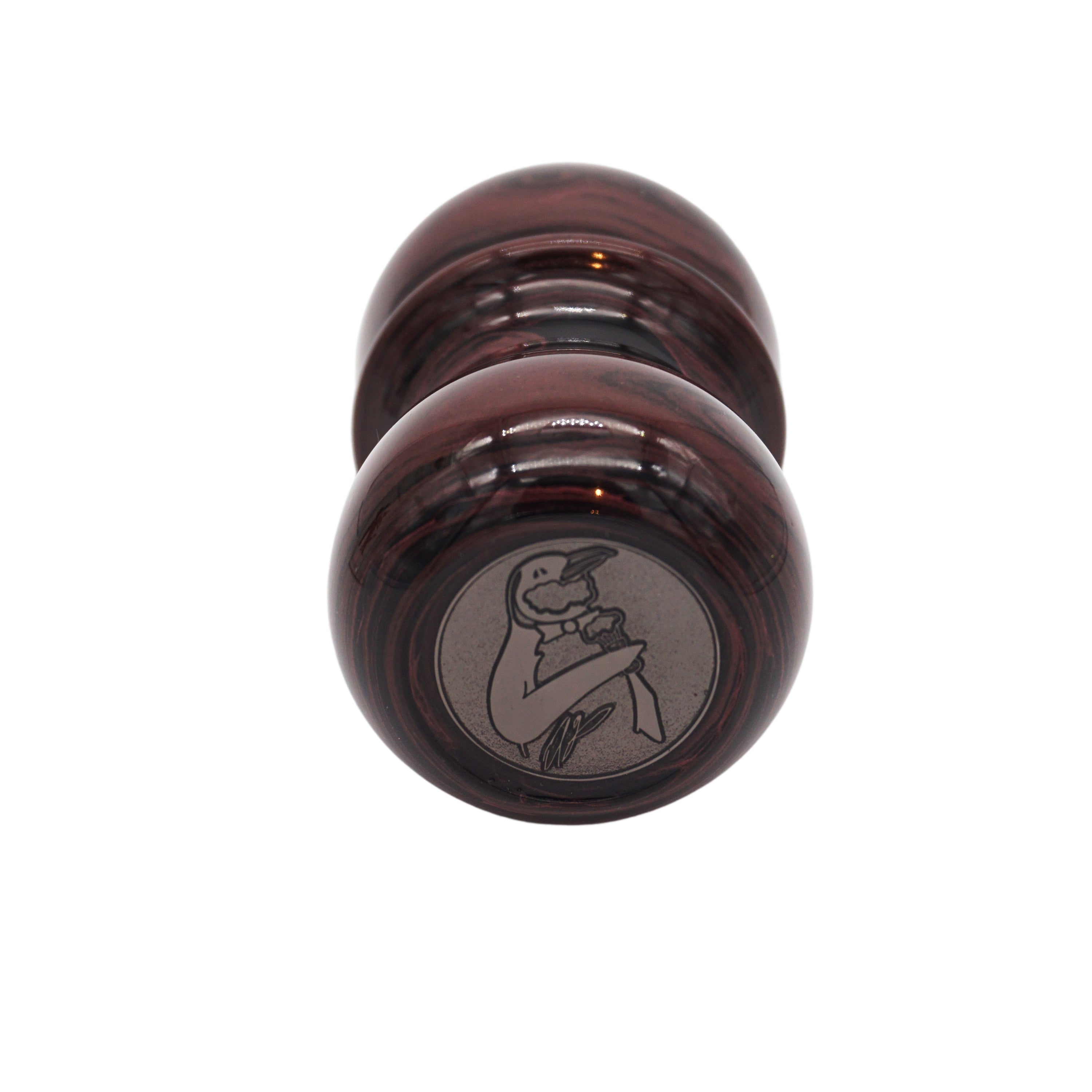 Premium Handcrafted Raspberry Ebonite Shaving Brush Handle - Fits 24mm & 26mm Knots - Perfect for Wet Shaving & Barber Shop Grooming Rituals