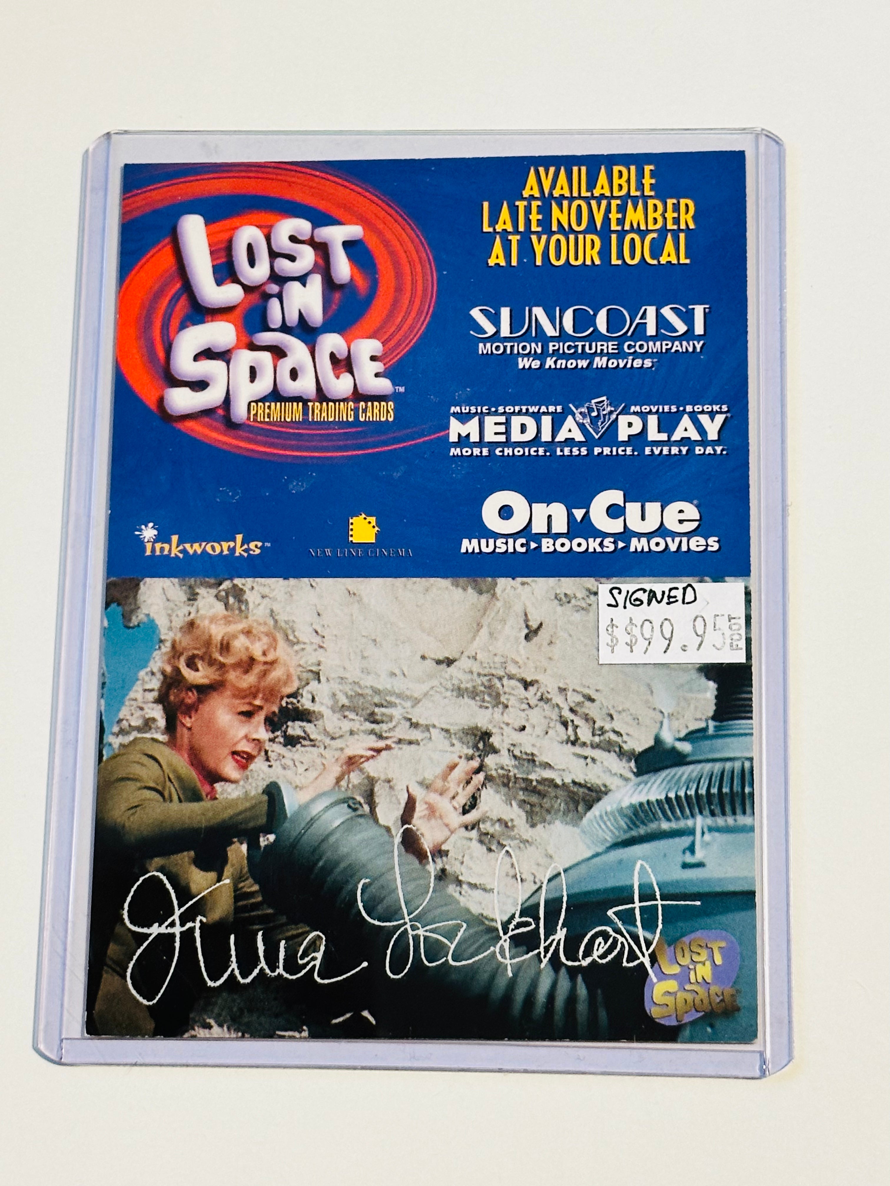 Lost in Space TV Show June Lockhart Autographed Card with COA - Perfect for Sci-Fi Collectors & Memorabilia Displays